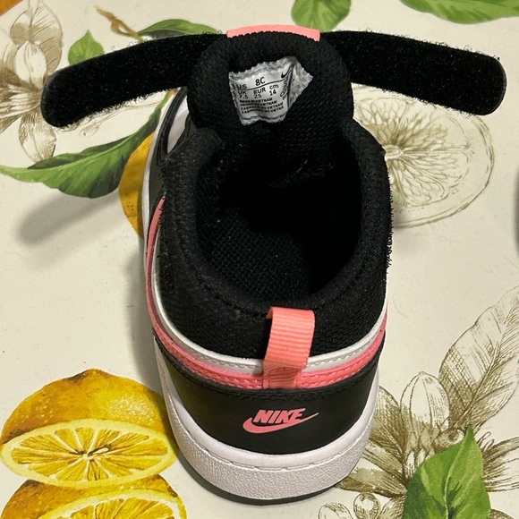 Nike Court Borough Mid 2 Black and Pink Sneakers - Picture 6 of 9